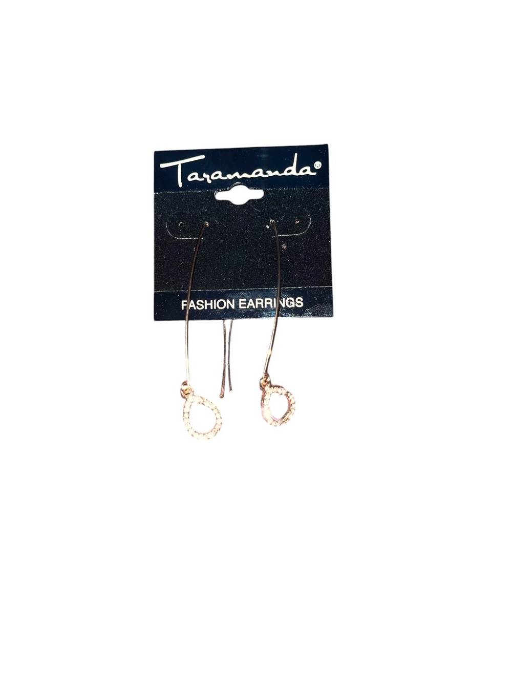 Taramanda Rose Gold Textured Loop Threader Earrings